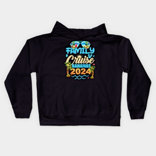 Family Cruise The Bahamas 2024 Summer Matching Vacation 2024 Raglan Kids Hoodie